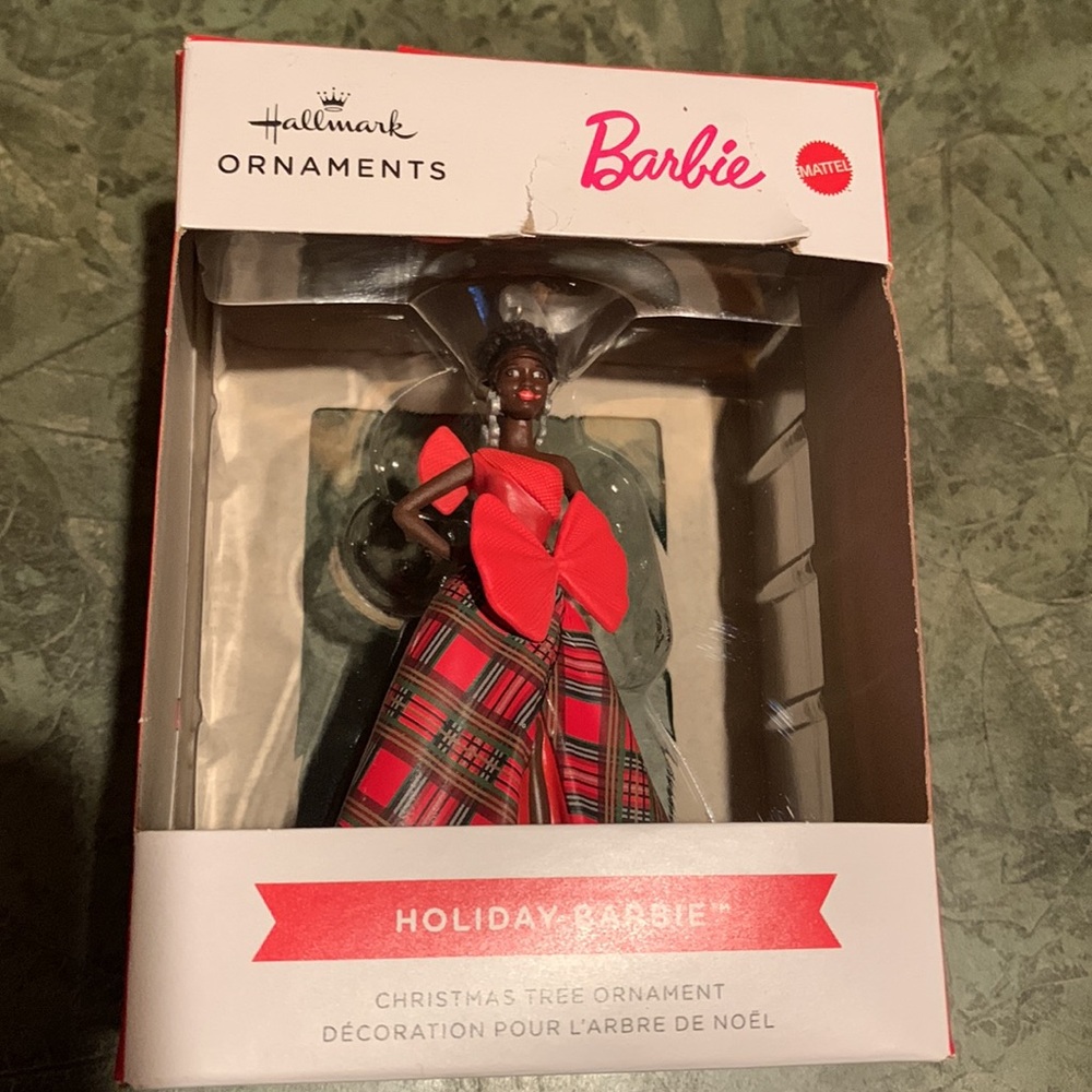 Hallmark Ornaments Holiday Barbie African American NIB